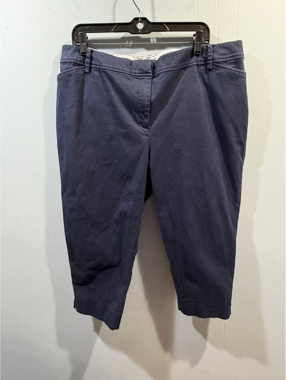 Womens Talbots Perfect Crop Pant Size 20WP Navy